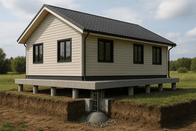 ТИСЭ для каркасного дома 6×8 м